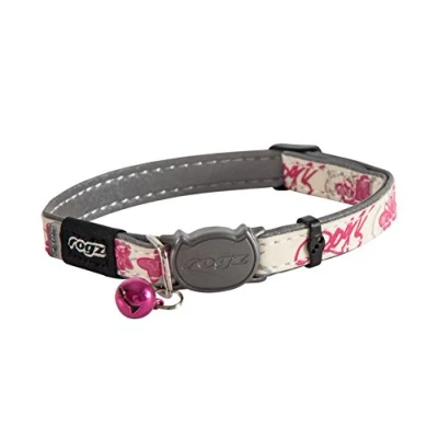 Imagen de Rogz Catz GlowCat Collar, Mariposa Rosa, 3/8 Pulgadas pequeño