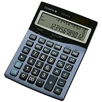 Imagen de Olympia LCD 4312 Calculadora (LCD, 200 g, 130 x 183 37 mm)