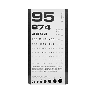 Imagen de Prestige Medical 3908 Tabla optométrica, tamaño de bolsillo