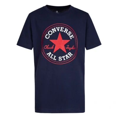 Imagen de Converse CORE Chuck Patch TEE Camiseta estampada para niños, Talla: 147/163, Obsidian/red