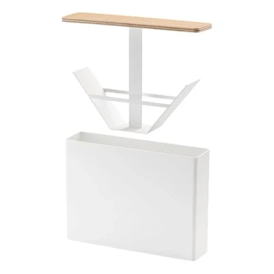 Imagen de Yamazaki 3097 TOSCA Caja de filtro papel para café grande, blanco, Acero/Madera, minimalista, 21 x 5 15.5 cm