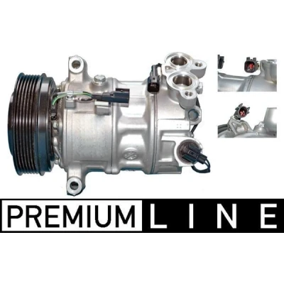 Imagen de MAHLE ORIGINAL ACP 511 000P Compresor de Aire Acondicionado PXC14 12 PAG 46 SP A2 R 1234yf, 134 a con junta anular VOLVO: XC60 I, S60 II, XC90 II