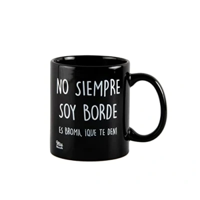 Imagen de Miss MIserable taza de café con mensaje No siempre soy borde