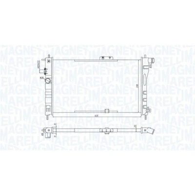 Imagen de Radiador, refrigeración del motor MAGNETI MARELLI 350213199800