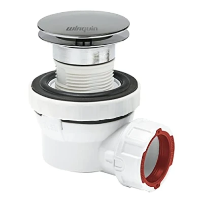 Imagen de Wirquin 30721531 Juego Completo Ultra Compacto XS Pure para Lavabo diámetro 32 (desagüe Libre), Plateado, Norme