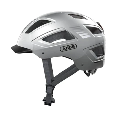 Imagen de ABUS 86915 Casco para bicicleta, Plateado (Signal Silver), L (56 61 cm)
