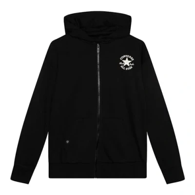 Imagen de Converse Sustainable CORE Hoodie Unisex Jersey con capucha para niños, Talla: 132/147, Black