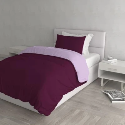 Imagen de Italian Bed Linen Funda nòrdica Lila/Ciruela 1.5 plazas (200 x 200 cm + 52 82 cm)