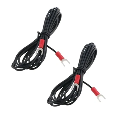 Imagen de Be In Your Mind 2 cables de tierra para tocadiscos fonógrafo, m, cable alta fidelidad con 18 AWG y conectores tipo U 5 mm cartucho magnético