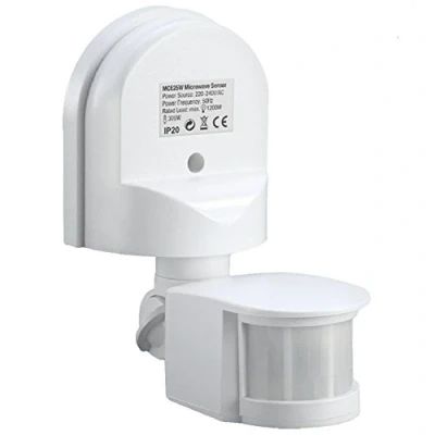 Imagen de Maclean MCE25W Detector de Movimiento con Sensor crepuscular, Color Blanco