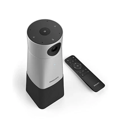 Imagen de Philips PSE0550 Micrófono portátil para Audio de vídeo (Color Negro y Plata