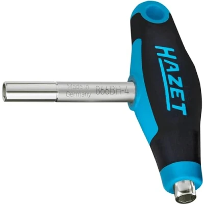 Imagen de Hazet Porta puntas doble 866BH 4, Herramienta para sujetar puntas/ de destornillador, universal, práctica, eficaz, Salida: hexágono 6,3 (1/4 pulgada), Fuerza magnética: 1000 g