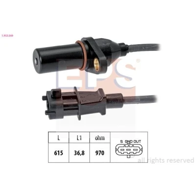 Imagen de EPS 1.953.569 Sensor de Cigueñal Made in Italy OE Equivalent HYUNDAI: SANTA FE 2