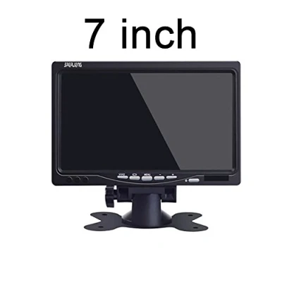 Imagen de monitor de aparcamiento con 2 entradas vídeo para cámara visión trasera (7 pulgadas, TFT LCD y coche 7 pulgadas)