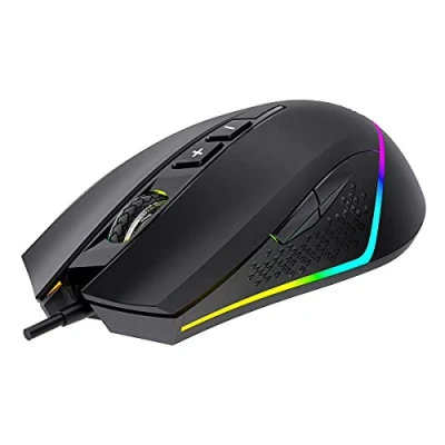 Imagen de Unykach Ratón Gaming Nova M244 con Retroiluminación RGB, Sensor Óptico 6400 dpi, 6 Botones, Ligero y Ergonómico