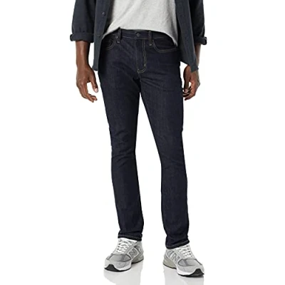 Imagen de Amazon Essentials Vaquero Ajustado Muy elástico Hombre, Lavado Suave, 34W / 34L