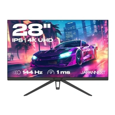Imagen de JapanNext Monitor PC Gaming 28&quot; Panel IPS 4K UHD 16:9 3840x2160 HDM 2.1 2xDP 144hz 1ms Filtro de luz Azul Tecnología Flicker Free G Sync/FreeSync JN 280IPS144UHDR