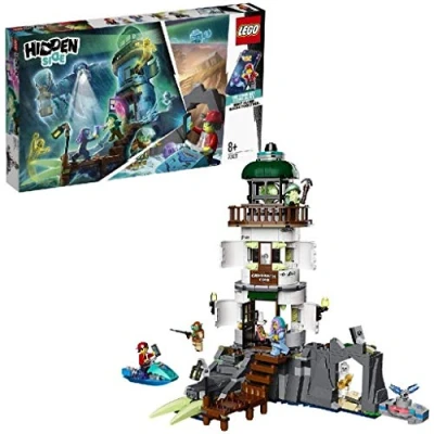 Imagen de LEGO Hidden Side Faro de la Oscuridad, Juguete Construcción con App Realidad Aumentada, Incluye Moto Acuática y Minifiguras Fantasmas, a Partir 8 Años (70431)