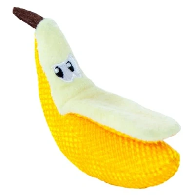 Imagen de Petstages Dental Banana Juguete para morder gatos Con hierba gatera