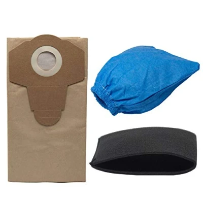 Imagen de Juego de 3 filtros Parkside: 1 x filtro húmedo, limpieza en seco, 20L Bolsa marrón para aspirador seco húmedo Parkside Lidl pnts 1250, 1250/9, 1300, 1300 A1
