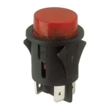 Imagen de Electro DH Interruptor/Pulsador Unipolar ON Off Luminiso Rojo