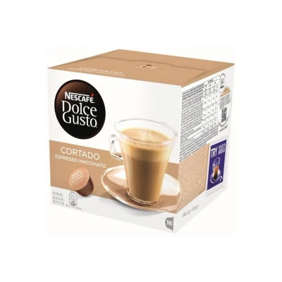 Imagen de cápsulas monodosis Dolce Gusto Cortado, Pack de 16