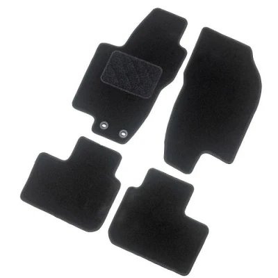 Imagen de AutoStyle TM AU542 Juego de alfombrillas suelo textil delante y detrás 4 negro