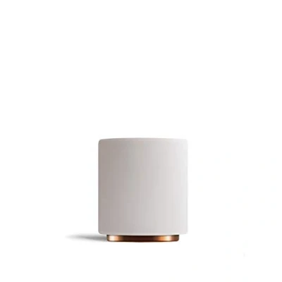 Imagen de Fellow Monty Tazas para arte latte Taza de cerámica cortado, doble pared Blanco mate con base cobre 133 ml