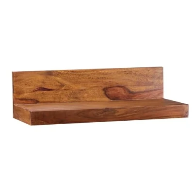 Imagen de WOHNLING Pared de Madera sólida Plataforma sheesham estantes Estilo rústico 60 cm Estante Verdadero Tablero la Producto Natural