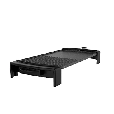 Imagen de Cecotec Plancha de Asar Eléctrica Tasty&amp;Grill 2500 RockWater MixGrill. 2150 W, Revestimiento Antiadherente, Superficie Mixta, Termostato Regulable, Apta para Lavavajillas
