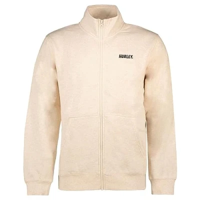 Imagen de Hurley Forro Polar con Cremallera Fastlane Suéter sin Botones, Arena Jaspeado, M para Hombre