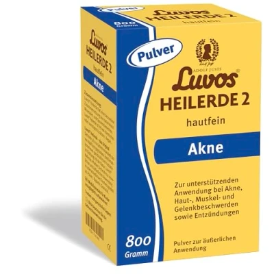 Imagen de Luvos Heilerde 2 hautfein bei Akne, Haut , Muskel und Gelenkbeschwerden sowie Entzündungen, 800 g Polvo