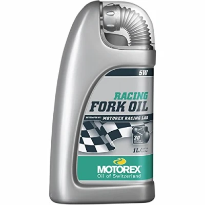 Imagen de MOTOREX Racing Fork Oil 5W Susp. Botella 1l, Horquilla Adultos Unisex, (multicolor), ÚNICA