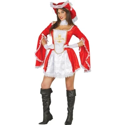 Imagen de Guirca 8434077808887 Halloween Disfraz adulta mosquetera, Multicolor, 38 40 (80888)