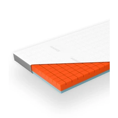 Imagen de Genius eazzzy Premium Cube Topper 160 x 200 cm, Altura 9 colchón ergonómico 2 en 1 Reversible con Lado Fijo y Suave, Funda de Malla Transpirable, Lazos Las Esquinas, Lavable
