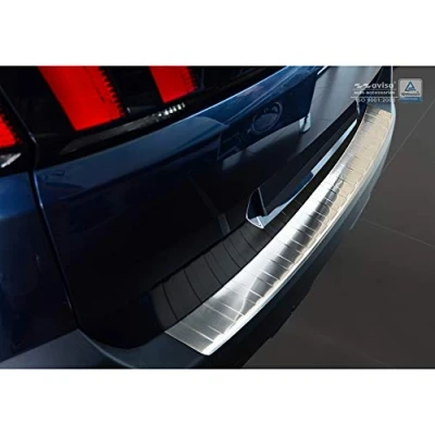 Imagen de Avisa Protector del Parachoques Trasero Inoxidable Compatible con Peugeot 5008 II 2017 (excl. GT Line) &#039;Ribs&#039;