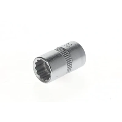 Imagen de GEDORE vaso, Llave de Accionamiento 1/4&#039;&#039; 6,3 mm, doce cantos, 10 mm ancho, Herramienta, D 20 10, Acero cromado
