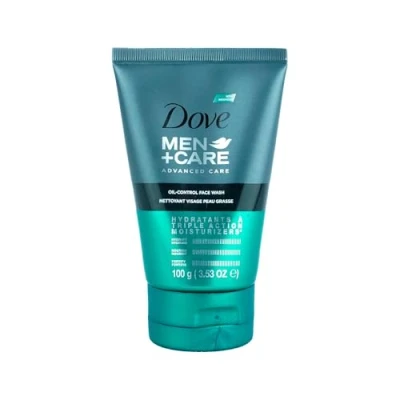 Imagen de Dove Men+Care Facewash Hydration Boost Cuidado de la piel para hombres Limpiador facial Hidrata esencial sin dejar sensación tensión, 1 x 100 ml