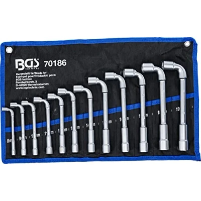 Imagen de BGS 70186 Juego de llaves pipa 8 19 mm 12 piezas