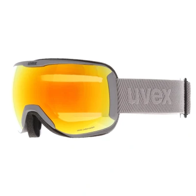 Imagen de uvex downhill 2100 CV, gafas de esquí unisex, tintadas para realzar el contraste, antidistorsión y antivaho, rhino/orange orange, one size