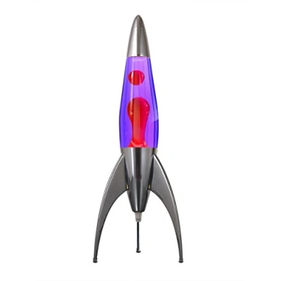 Imagen de Mathmos lámpara de lava Telstar Rocket (Violeta/Rojo)