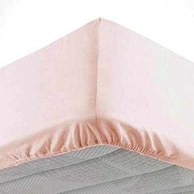 Imagen de Douceur d&#039;Intérieur Oscar Sábana Bajera, de Microfibra Lisa, para Cama Matrimonio, 100% poliéster, 140 x 190 cm, Piel