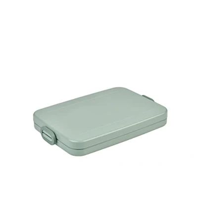 Imagen de Mepal Lunchbox take a break flat Brotdose Für die Laptoptasche bis 4 butterbrote Spülmachinenfest 800 ml Nordic sage