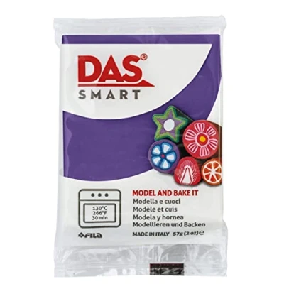 Imagen de DAS Smart, Pasta para modelar que se endurece al horno, 57g, Violeta