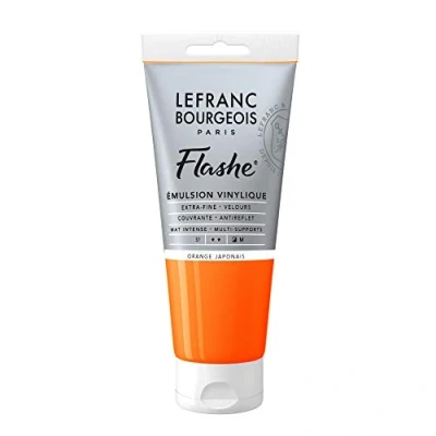 Imagen de Lefranc Bourgeois vinilo Pintura Acrílica, extra fina color de para artistas, Japanischorange, 80ml Tube Vinylfarbe