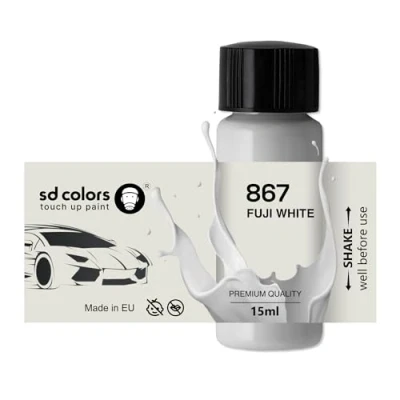 Imagen de SD COLORS FUJI White 867 Pintura para retocar (15 ML, 15 ML), color blanco