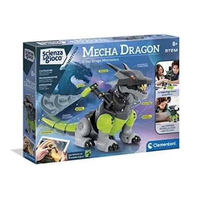 Imagen de Clementoni Scienza e Gioco Science &amp; Play Mecha Dragon Robot Ciencia Robotics Juego Educativo Interactivo, Multicolor, 19170, Medium