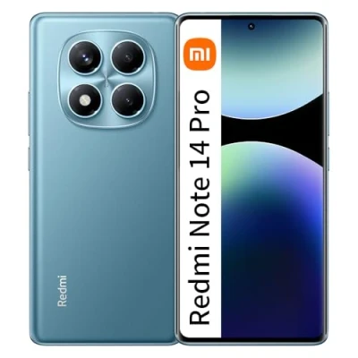 Imagen de Xiaomi Redmi Note 14 Pro 12GB RAM + 512GB ROM Smartphone 6.67 Pulgadas 120Hz 200MP Batería 5500mAh 45W Wired Fast Charging, Aurora Azul（Sin Cargador）