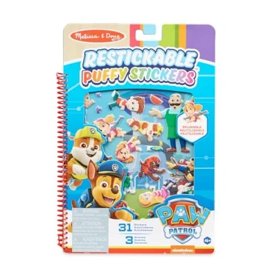 Imagen de Melissa &amp; Doug PAW Patrol Pegatinas Esponjosas reutilizables, Patrulla Canina Actividades creativas para niños, Juego creativo, Regalo niños y niñas de 3 4 5 6 7 años