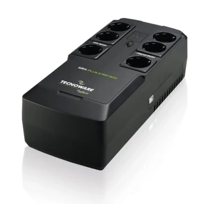 Imagen de Tecnoware UPS ERA PLUS STRIP 800, Sistema de Alimentación Ininterrumpida 800VA, Protección apagón PC, Módem, Videovigilanciaa, Caja Registradora, USB, AVR, Autonomía 13min PC 50min Listo usar